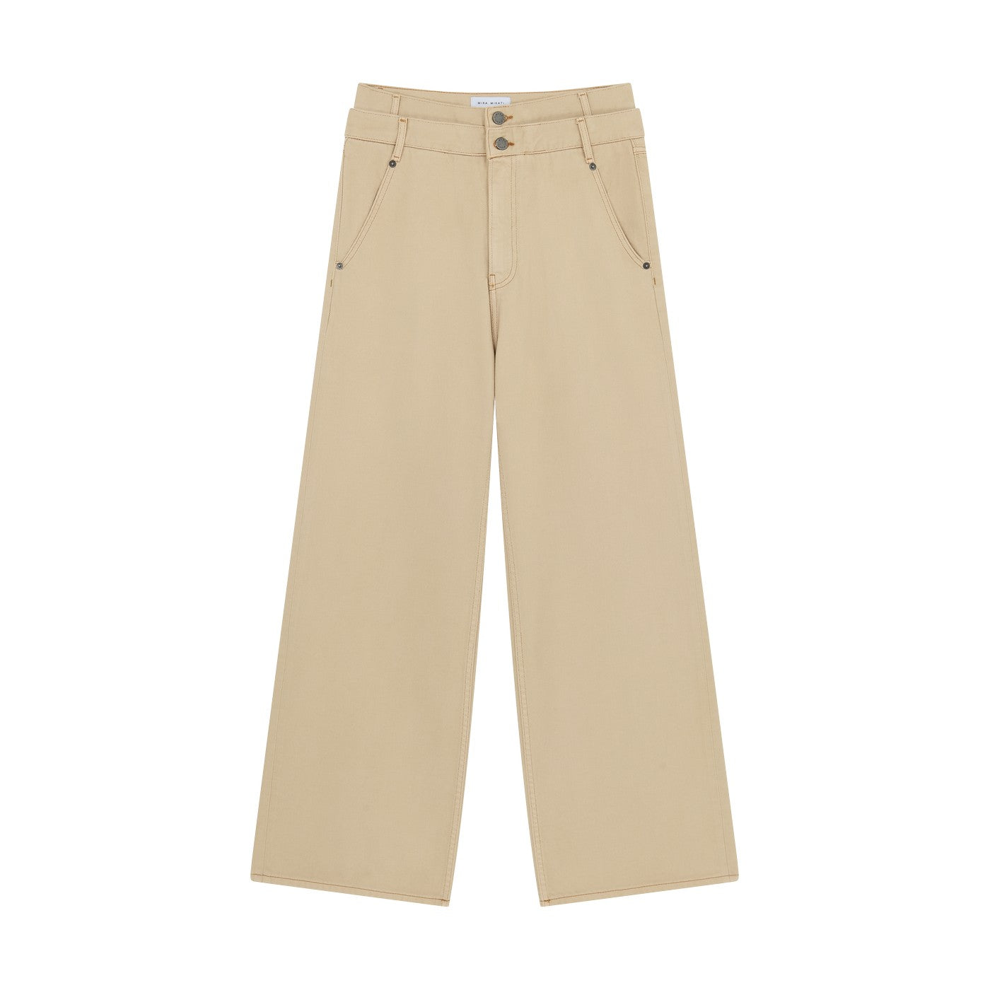 Jean Double Waistband Straight Leg