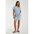 Jupe Beaded Word Denim