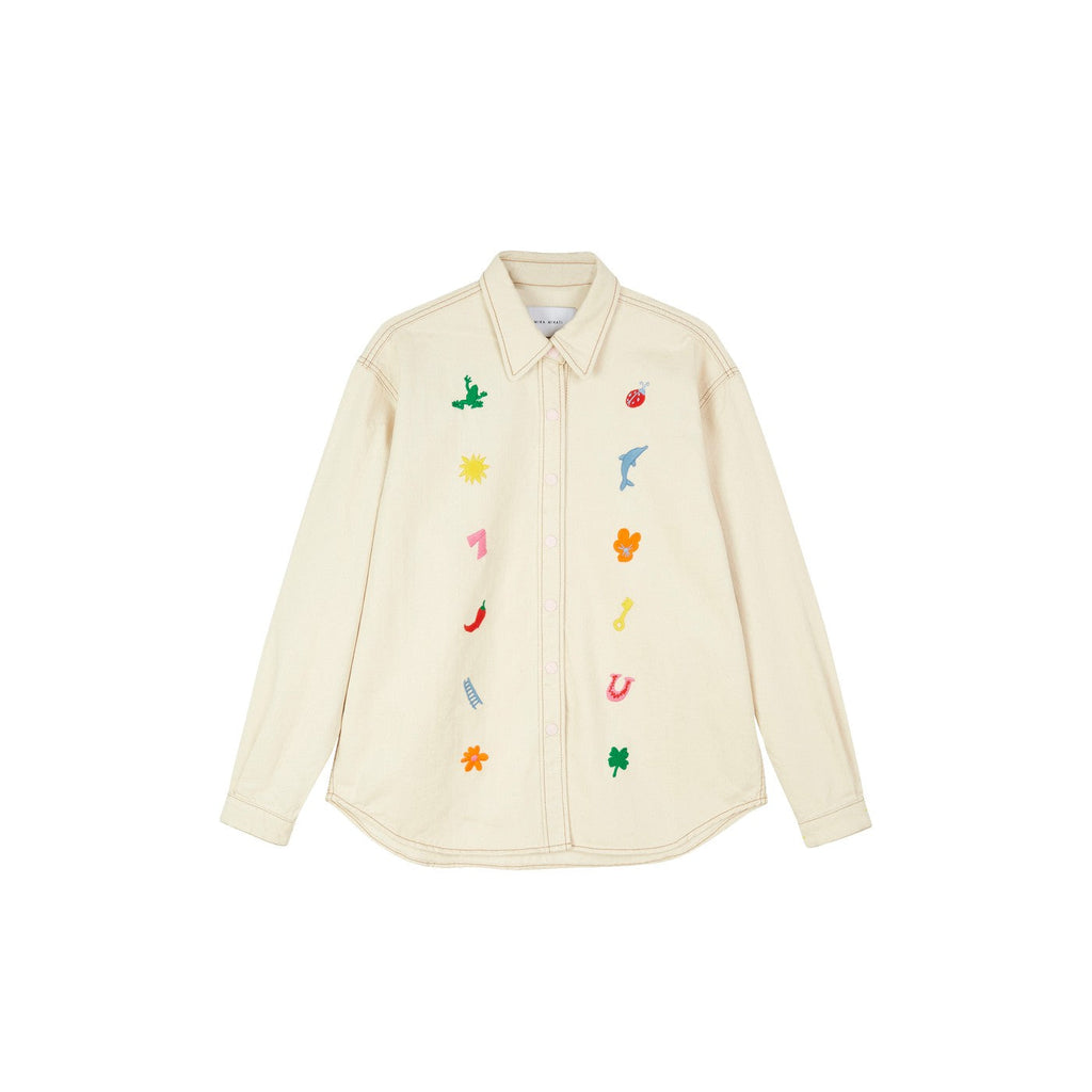 Chemise Lucky Charm Embroidered Denim