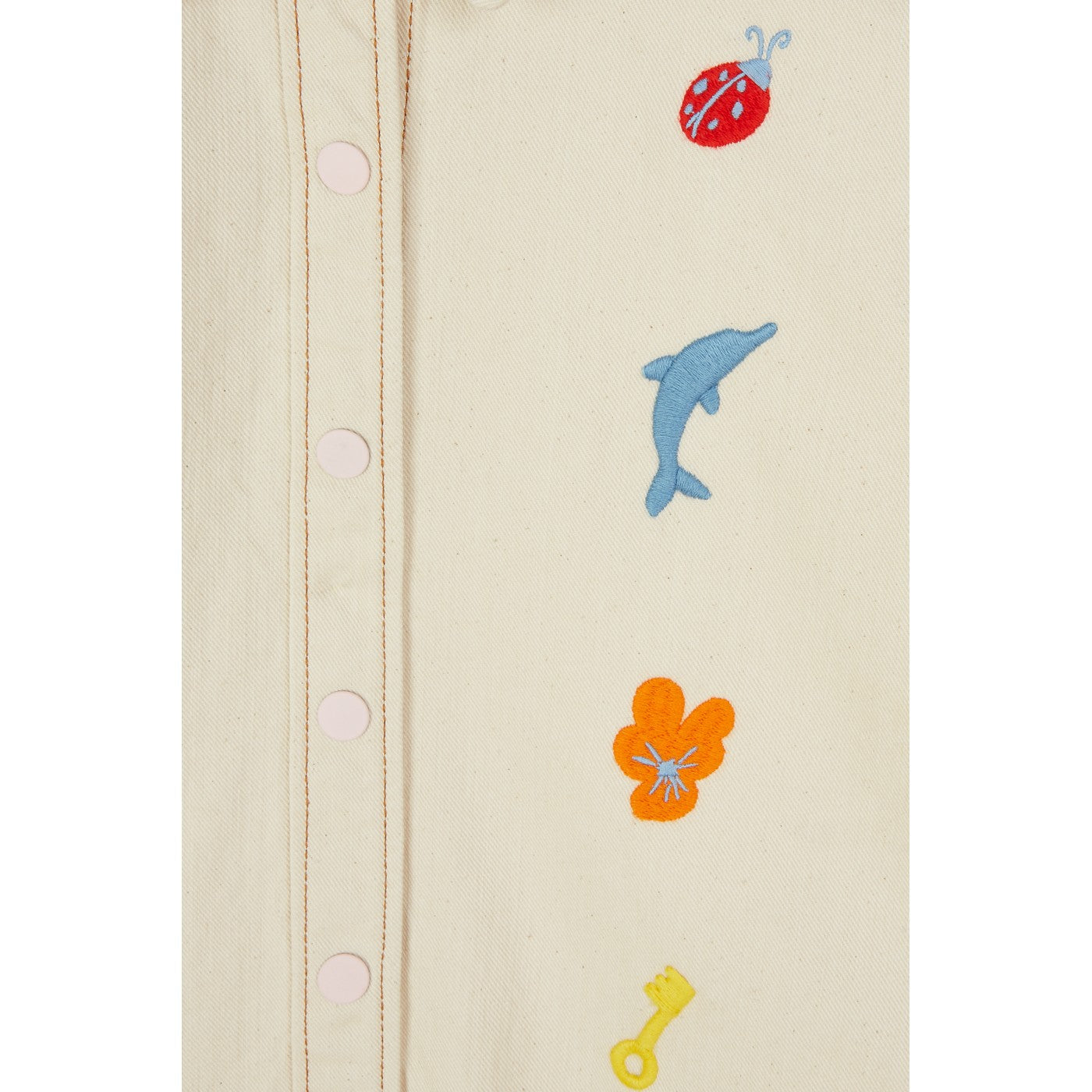 Chemise Lucky Charm Embroidered Denim