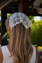 Bandana Dentelle Albi - Blanc