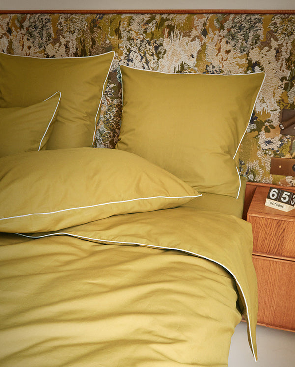 Drap Housse Percale De Coton - Vert Bronze