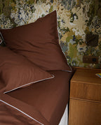 Drap Housse Percale De Coton - Chocolat