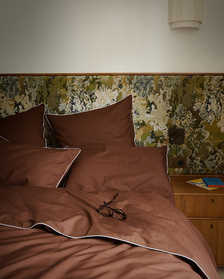 Drap Housse Percale De Coton - Chocolat