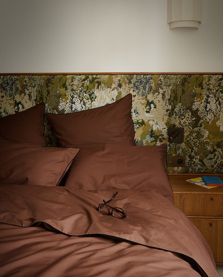 Drap Housse Percale De Coton - Chocolat