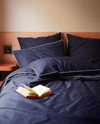 Drap Housse Percale De Coton - Bleu Nuit