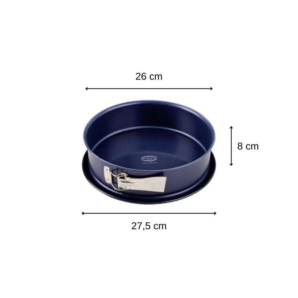 Dr Oetker - Ensemble De 2 Moules À Manqué À Charnière 26 Cm Dr.Oetker Back Liebe - Bleu