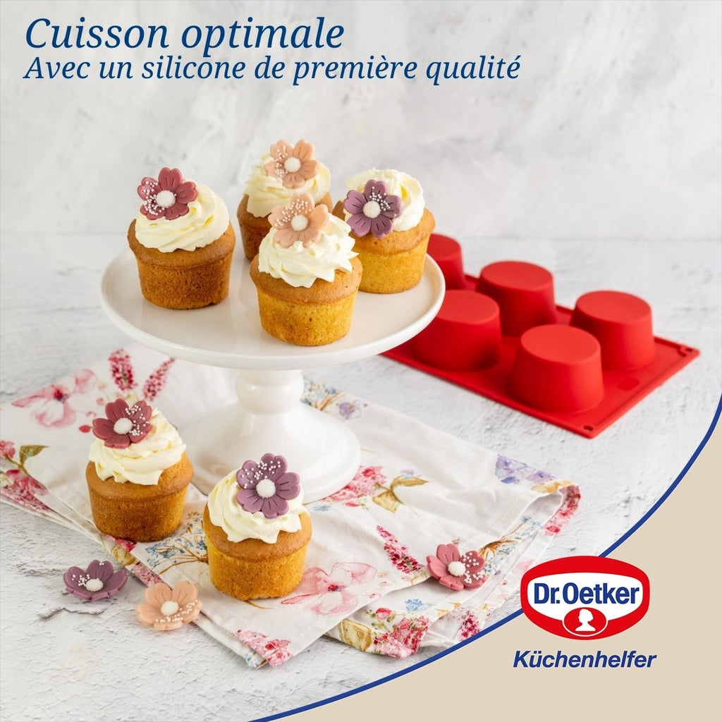 Dr Oetker - Lot De 2 Moules À Gâteaux 30/30 Cm En Silicone Dr Oetker Flexxibel Love - Rouge