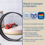 Dr Oetker - Ensemble De 2 Moules À Manqué À Charnière 26 Cm Dr.Oetker Tradition - Noir