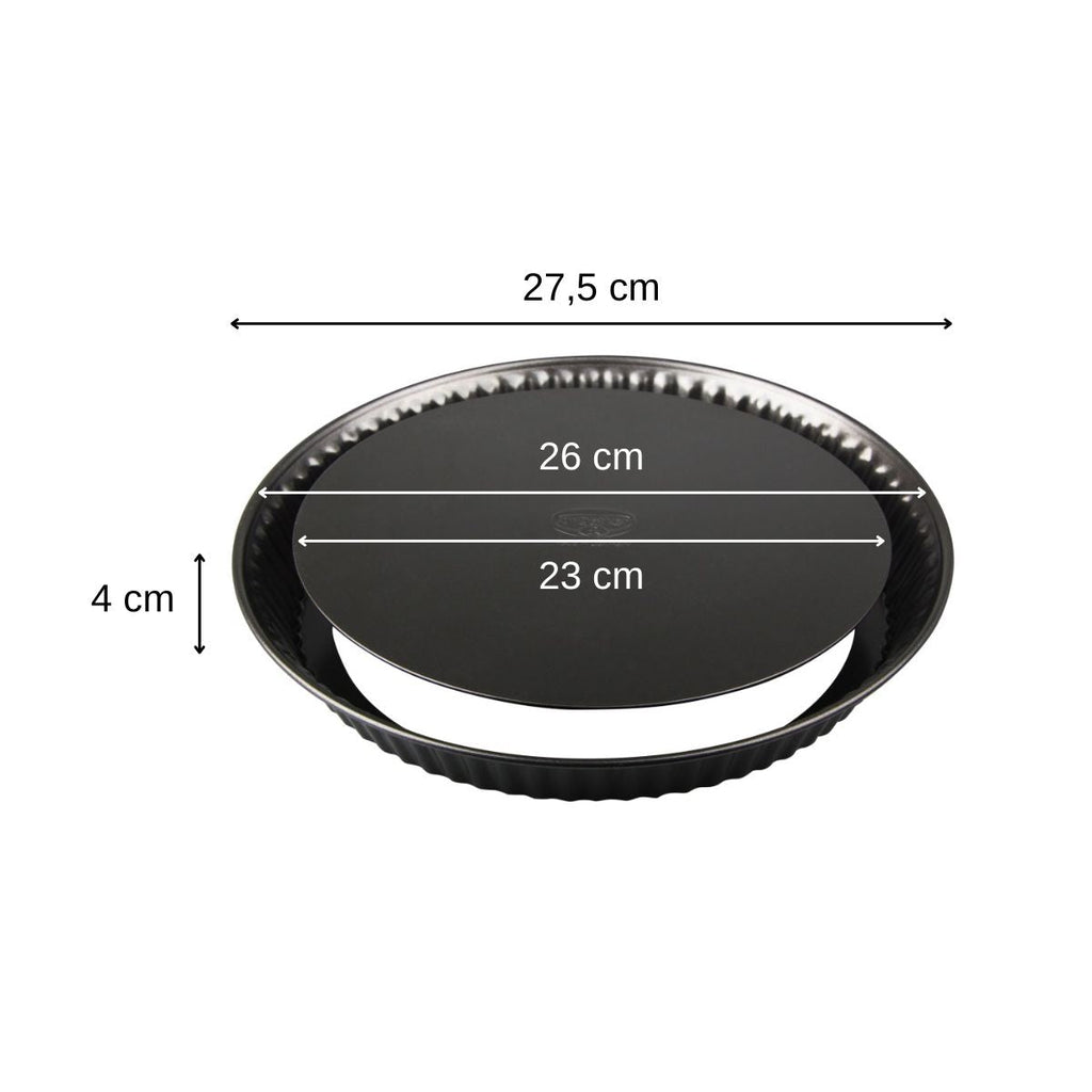 Dr Oetker - Lot De 2 Moules À Gâteaux 27,5/27,5 Cm En Acier Dr Oetker Tradition - Noir