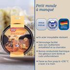 Dr Oetker - Lot De 2 Moules À Gâteaux 18/18 Cm En Acier Dr Oetker Tradition - Noir