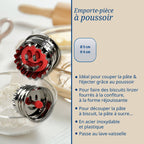 Dr Oetker - Set De 2 Emporte-Pièces Biscuit Linzer Dr Oetker Noël - Inox