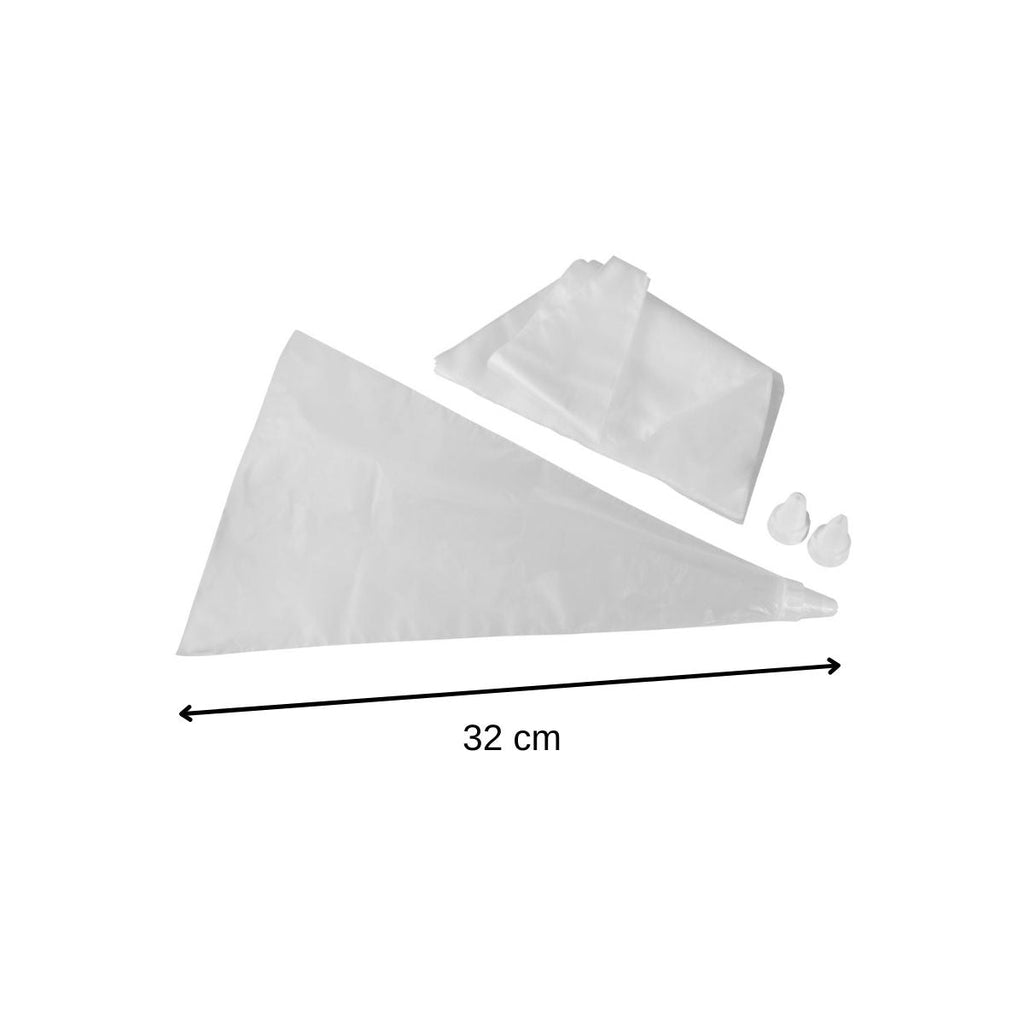 Zenker - Ensemble De 40 Poches À Douille Jetables Et 6 Embouts Plastique Réemployables 32 Cm Zenker Smart Pastry - Transparent