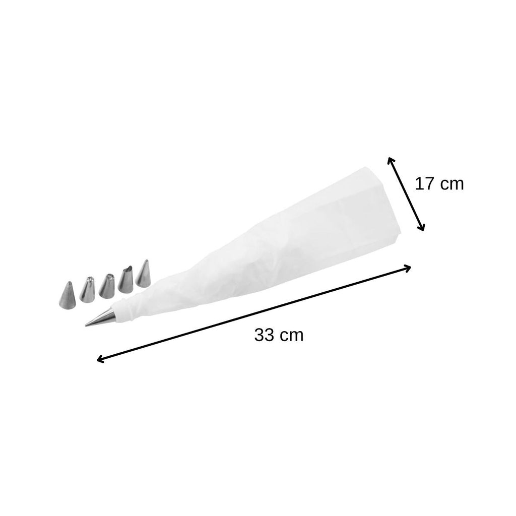 Zenker - Set De 2 Poches À Douille Avec Embouts Zenker Smart Pastry - Blanc|Inox