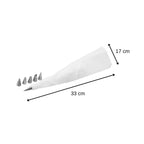 Zenker - Set De 2 Poches À Douille Avec Embouts Zenker Smart Pastry - Blanc|Inox