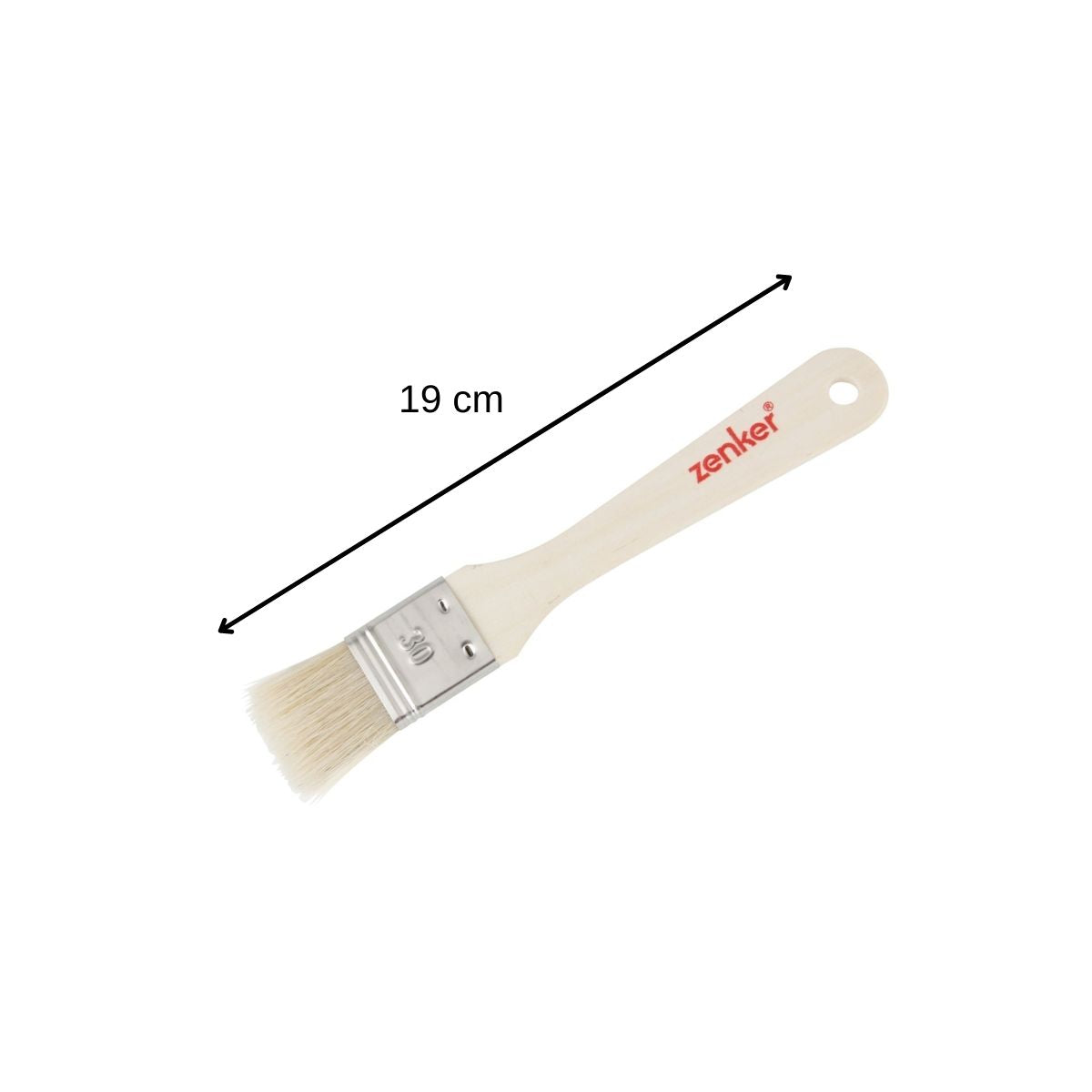 Zenker - Ensemble De 2 Pinceaux De Cuisine Et De Pâtisserie 19 Cm En Poils Naturels Zenker - Bois|Inox|Beige
