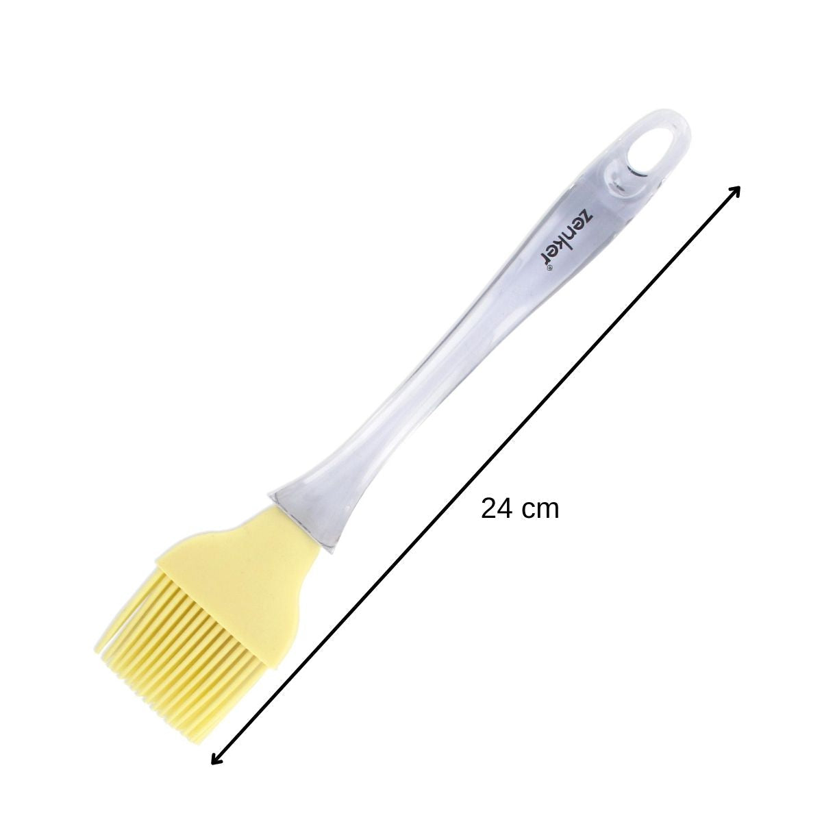 Zenker - Ensemble De 2 Pinceaux De Cuisine Et De Pâtisserie 24 Cm En Poils Silicone Zenker Smart Pastry - Jaune|Brun|Transparent