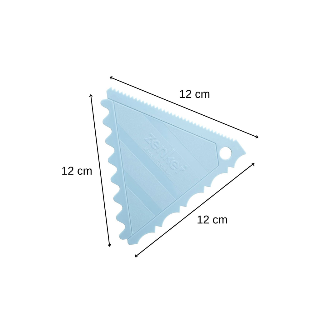 Zenker - Ensemble De 2 Lisseurs Gâteau À Trois Côtés Pour Cake Design Zenker Sweet Sensation - Bleu