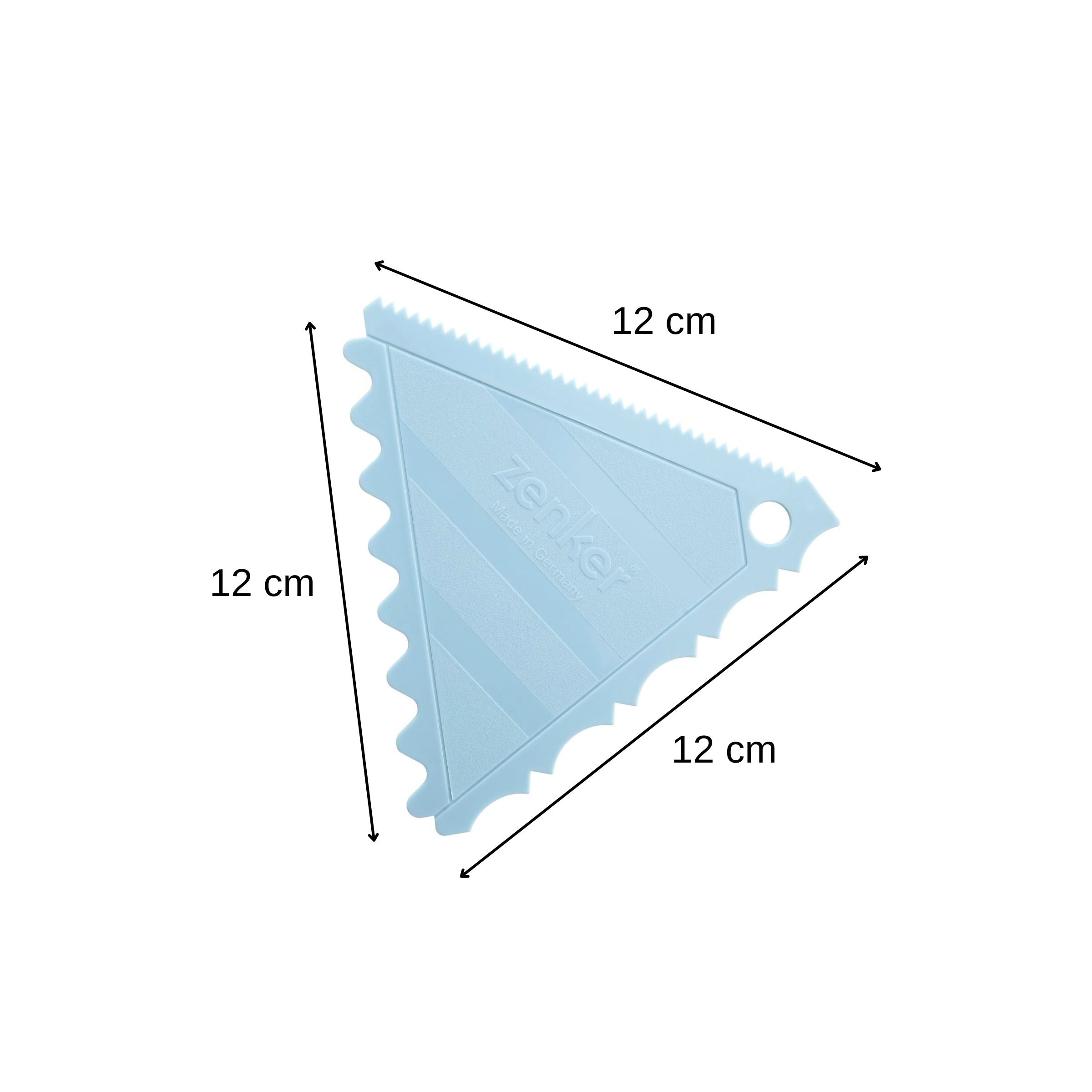 Zenker - Ensemble De 2 Lisseurs Gâteau À Trois Côtés Pour Cake Design Zenker Sweet Sensation - Bleu