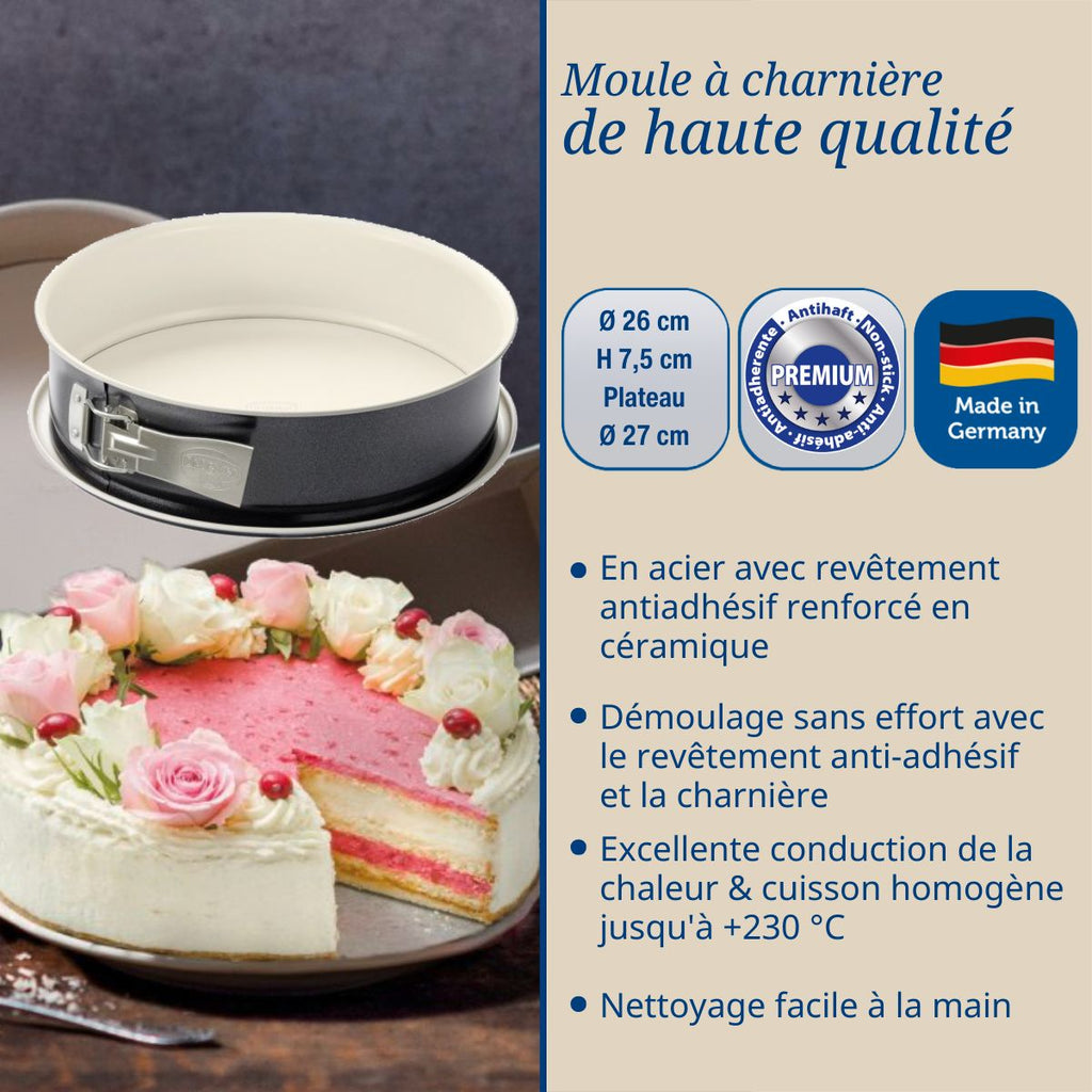 Dr Oetker - Ensemble De 2 Moules À Manqué À Charnière 26 Cm Dr. Oetker Back-Trend - Blanc