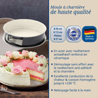 Dr Oetker - Ensemble De 2 Moules À Manqué À Charnière 26 Cm Dr. Oetker Back-Trend - Blanc
