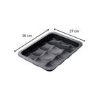 Zenker - Lot De 2 Moules À Gâteaux 36/27/5 Cm En Acier Black Metallic Black Mettallic Zenker Black Mettallic - Noir