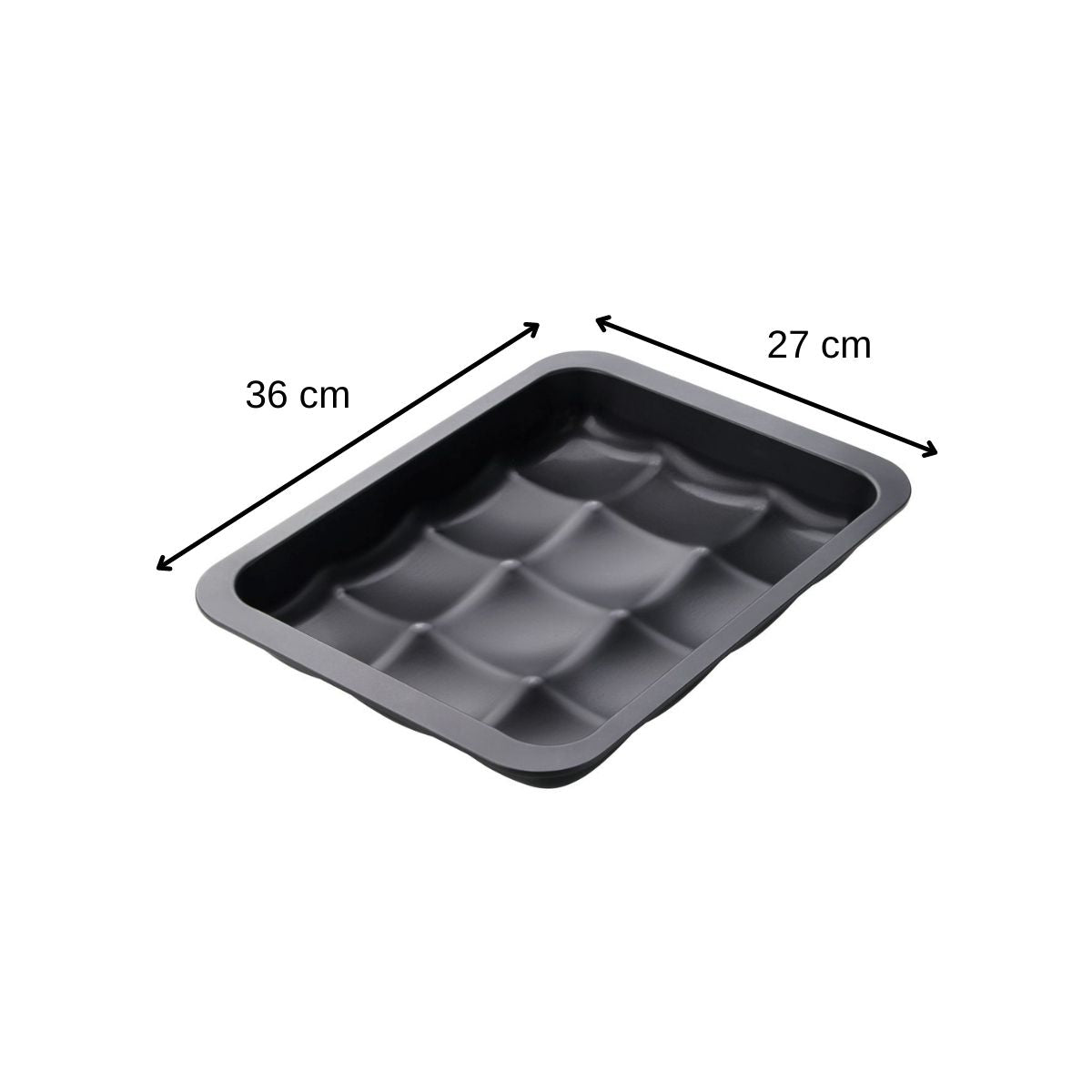 Zenker - Lot De 2 Moules À Gâteaux 36/27/5 Cm En Acier Black Metallic Black Mettallic Zenker Black Mettallic - Noir
