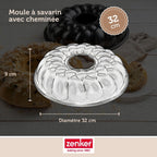 Zenker - Lot De 2 Moules À Gâteaux 32/32 Cm En Acier Black Mettallic Black Mettallic Zenker Black Mettallic - Noir