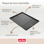 Zenker - Ensemble De 2 Plaques À Pâtisserie Extensible De 37 À 52 X 33 Cm Zenker Black Metallic - Noir