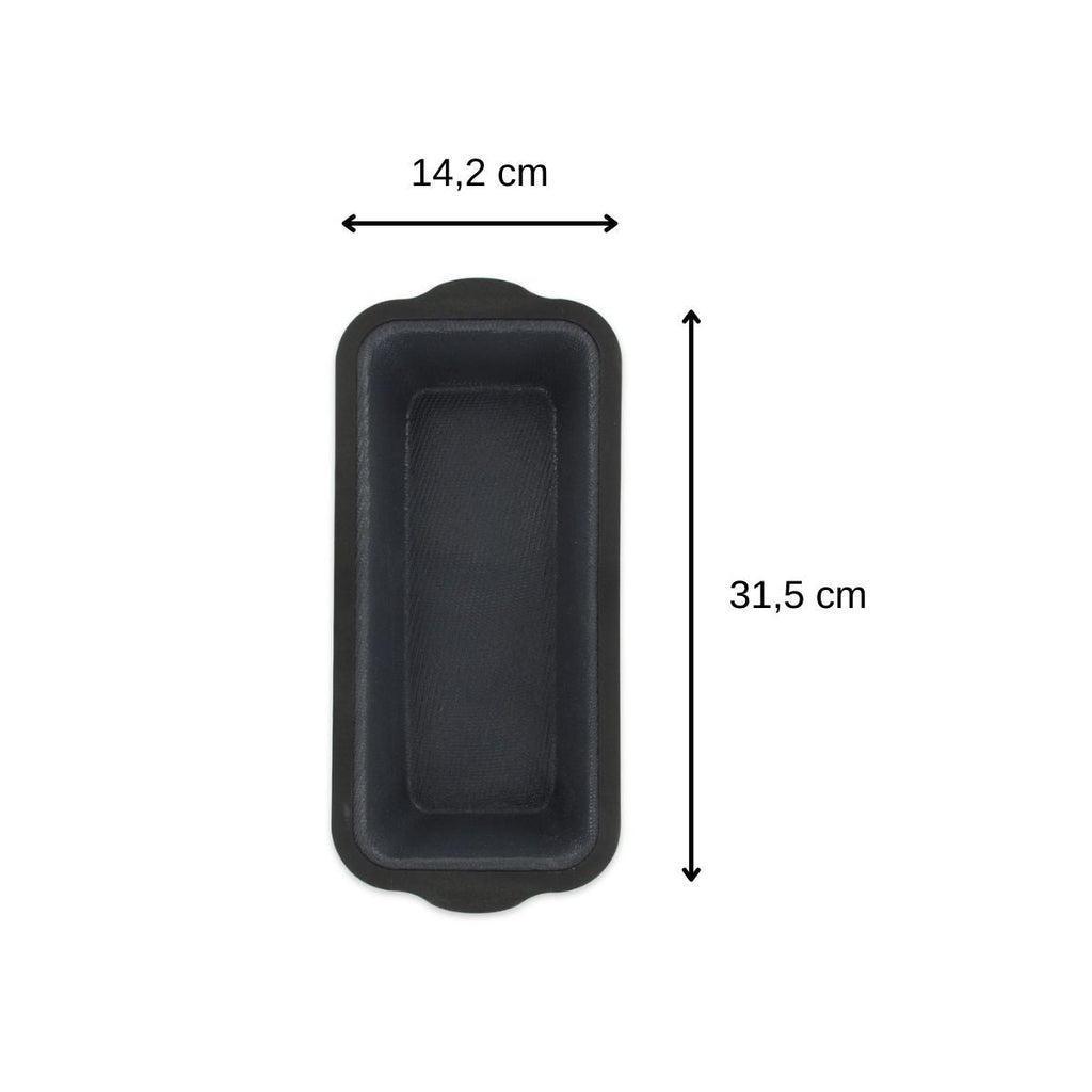 Zenker - Lot De 2 Moules À Gâteaux 31,5/14,2 Cm En Silicone Silicone Fibre De Verre Silicone Fibre De Verre Zenker Silicone Fibre De Verre - Noir|Gris