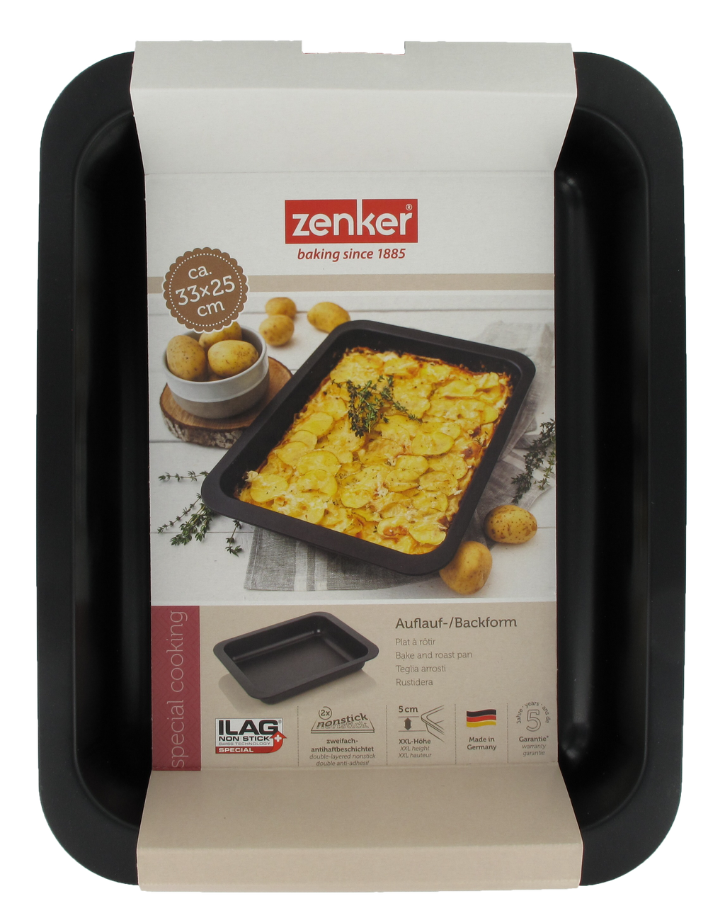 Zenker - Ensemble De 2 Plats À Four 33 X 25 Cm Zenker Spécial Cooking - Noir