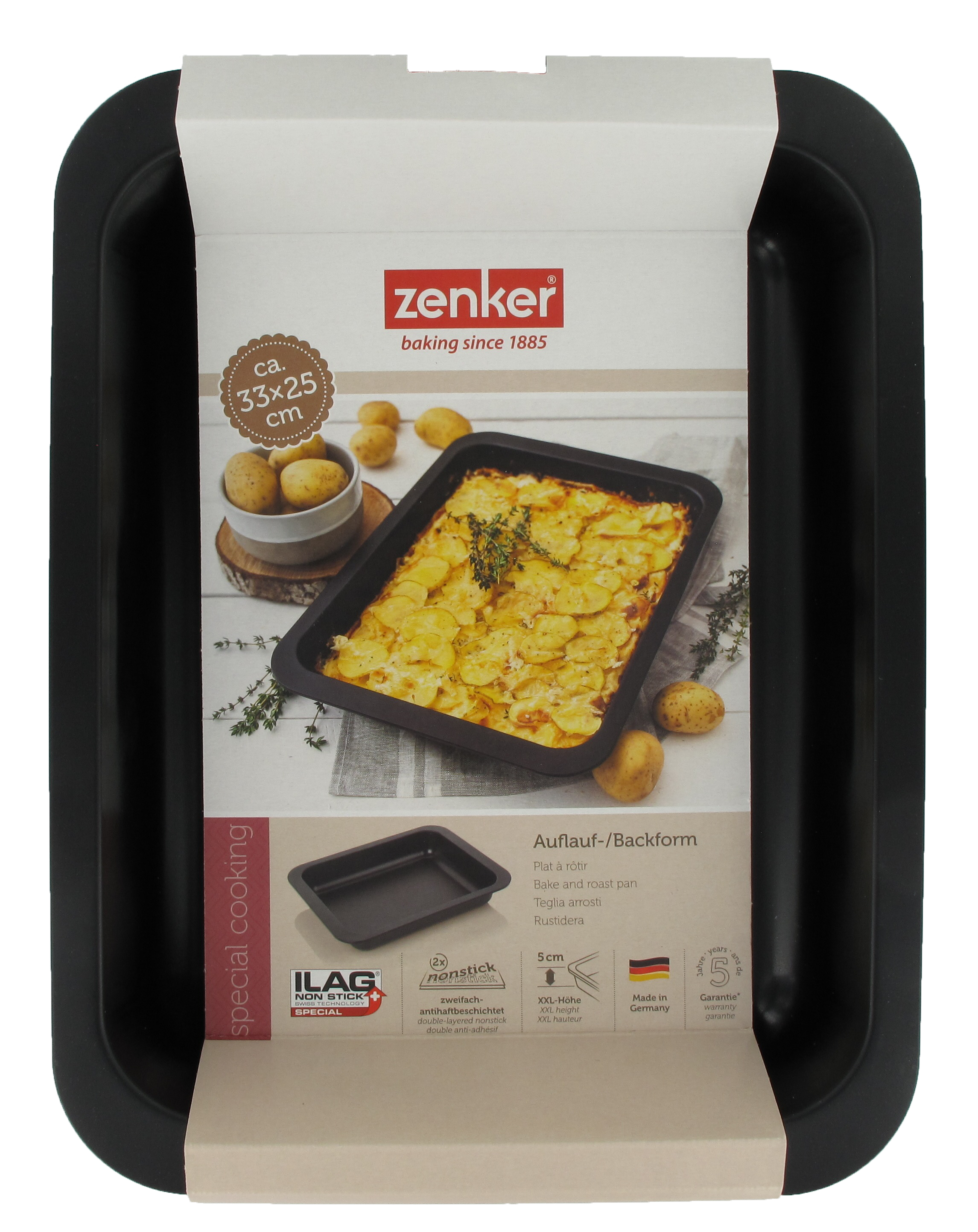 Zenker - Ensemble De 2 Plats À Four 33 X 25 Cm Zenker Spécial Cooking - Noir