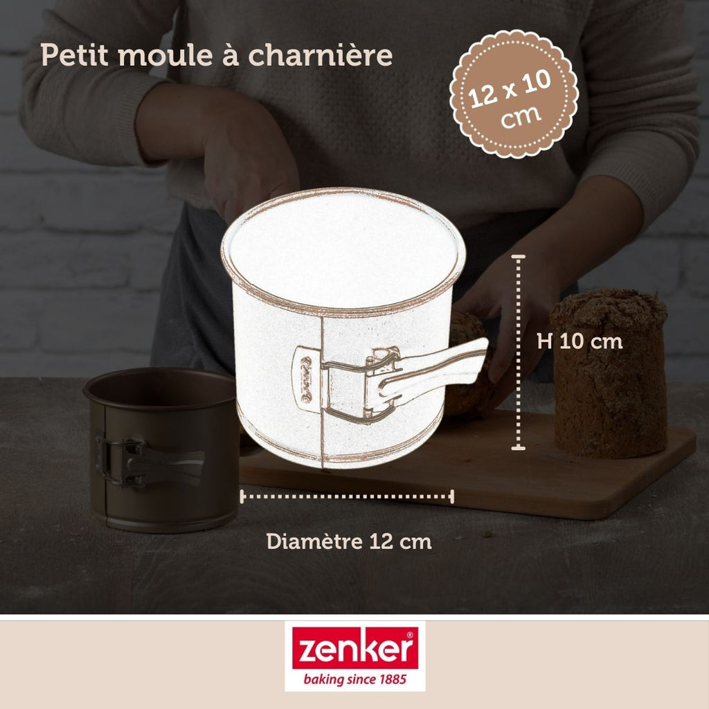 Zenker - Lot De 2 Moules À Gâteaux 12/12 Cm En Acier Zenker Mojave Gold - Or