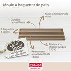 Zenker - Lot De 2 Moules À Gâteaux 38,5/24,6/3 Cm En Acier Zenker Mojave Gold - Or
