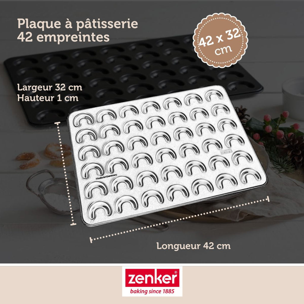 Zenker - Lot De 2 Plaques Pâtisserie 42/32 Cm En Acier Spécial Créative Spécial Créative Zenker Spécial Créative - Noir