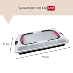 Zenker - Ensemble De 2 Plaques De Cuisson 42 X 29 Cm Avec Couvercle Zenker Special To Go - Noir