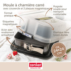 Zenker - Lot De 2 Moules À Gâteaux 23/23 Cm En Acier Zenker Bake Click And Go - Noir