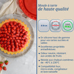 Dr Oetker - Moule À Tarte En Silicone Rouge De 26 Cm Dr. Oetker Flexxibel Love - Rouge