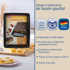 Dr Oetker - Plaque À Pâtisserie À Rebord Extra Haut 42 X 29 Cm Dr Oetker Tradition - Noir