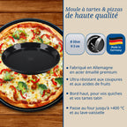 Dr Oetker - Plat À Four Pour Tartes Et Pizzas 32 Cm Dr.Oetker Tradition - Noir