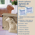 Dr Oetker - Moule À Gâteaux Agneau Pascal Dr. Oetker Baker Edition - Or