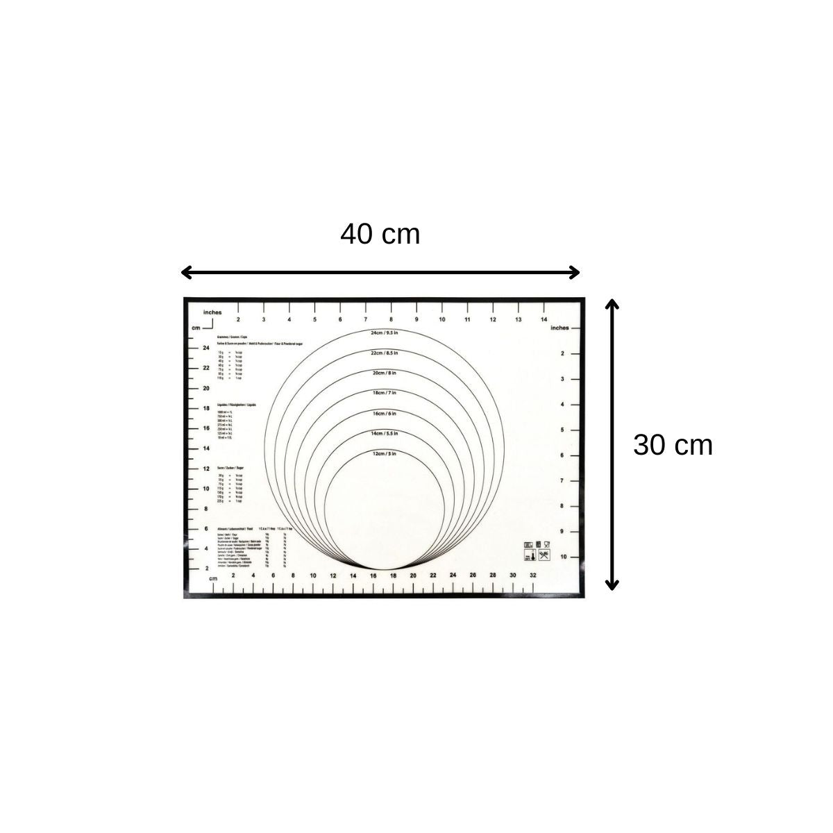 Zenker - Tapis De Cuisson En Silicone 40 X 30 Cm Zenker Smart Pastry - Blanc|Noir
