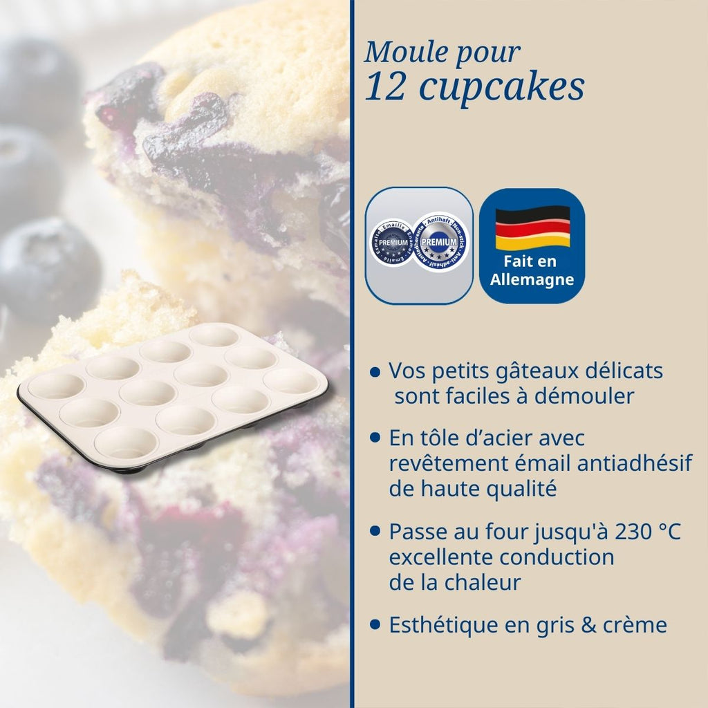 Dr Oetker - Moule À 12 Muffins Dr. Oetker Exclusive - Blanc