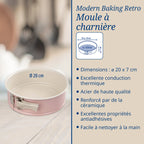 Dr Oetker - Moule À Manqué À Charnière 20 Cm Dr. Oetker Rétro - Rose