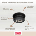 Zenker - Moule À Manqué À Charnière 20 Cm Zenker Black Metallic - Noir