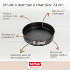 Zenker - Moule À Manqué À Charnière 24 Cm Zenker Black Metallic - Noir