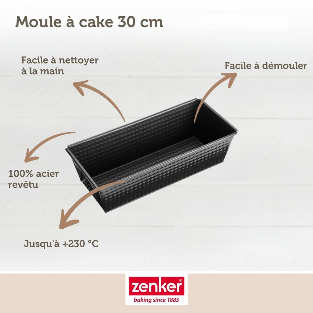 Zenker - Moule À Cake 30,5 Cm Zenker Black Metallic - Noir