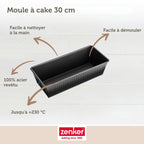 Zenker - Moule À Cake 30,5 Cm Zenker Black Metallic - Noir