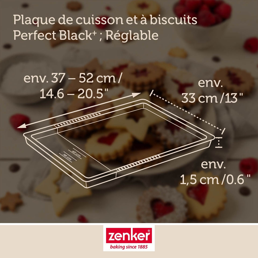 Zenker - Plaque De Cuisson Four Extensible De 37 À 52 Cm Zenker Perfect Black + - Noir