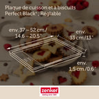 Zenker - Plaque De Cuisson Four Extensible De 37 À 52 Cm Zenker Perfect Black + - Noir